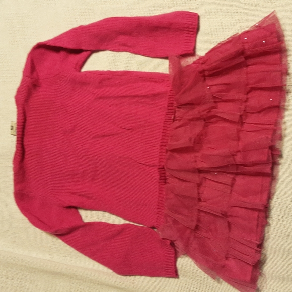 ⭐ Healthtex Pink Sweater Dress with tutu bottom girl's size 3T - Picture 5 of 5
